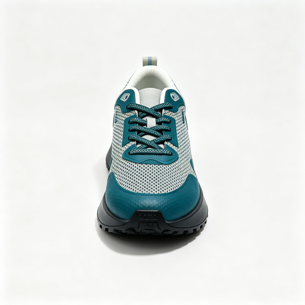 Blue Gray Color Block Trail Running Shoes – Bild 2