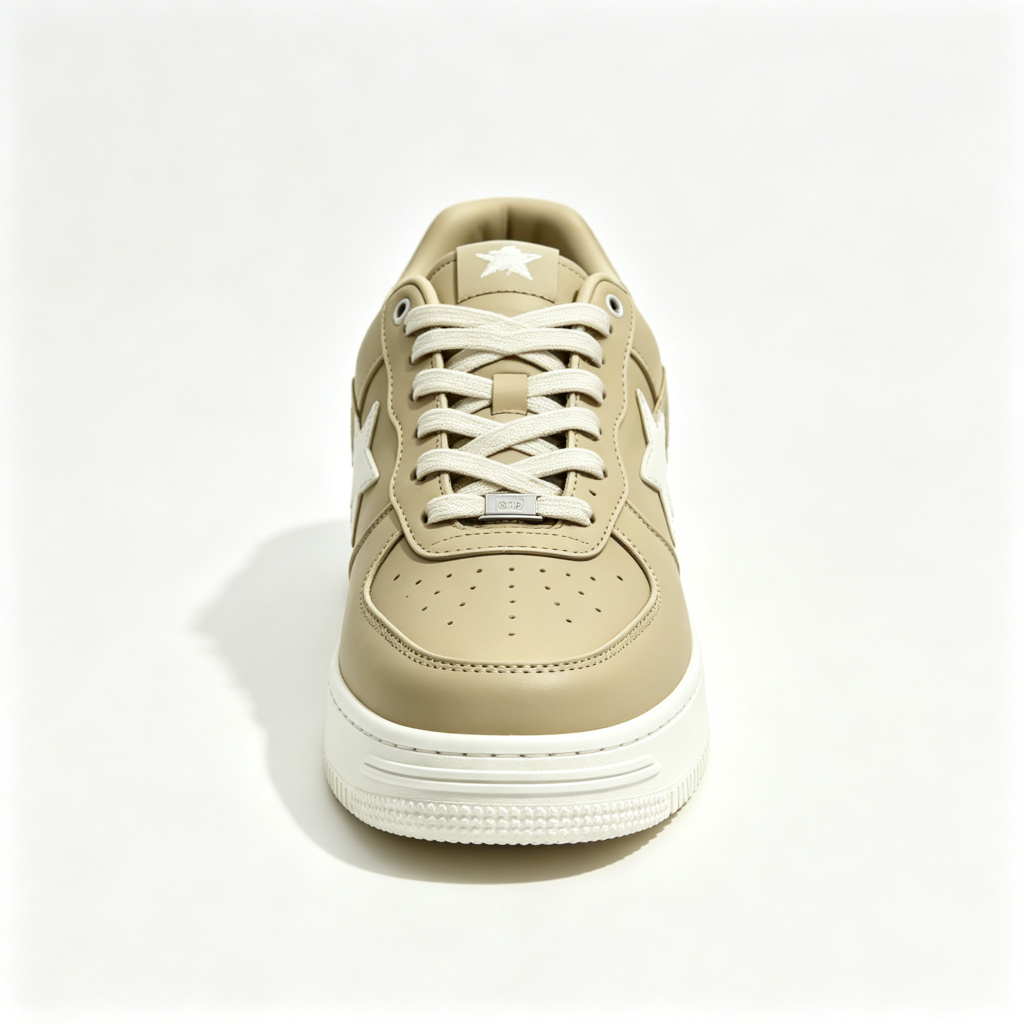 Khaki Star Low Top Skate Shoes – Bild 2