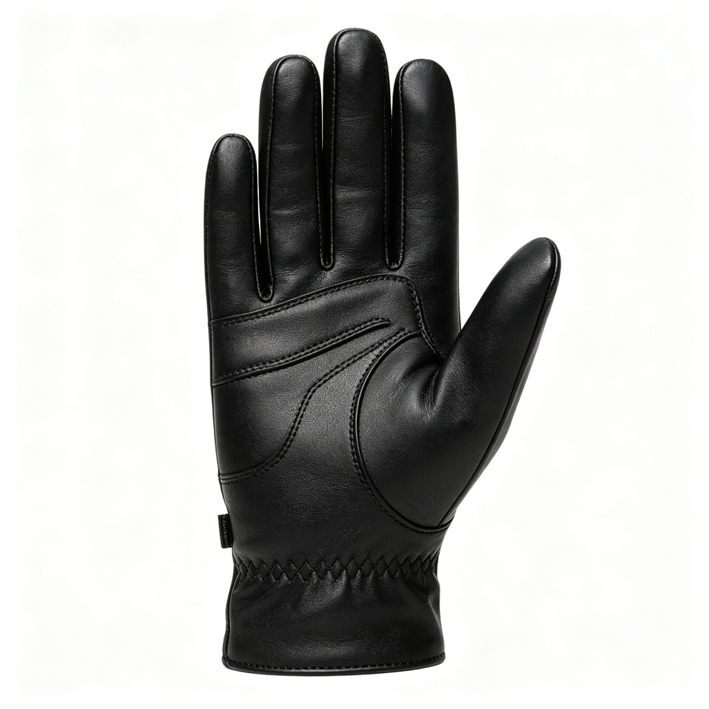 Black Leather Gloves – Bild 2