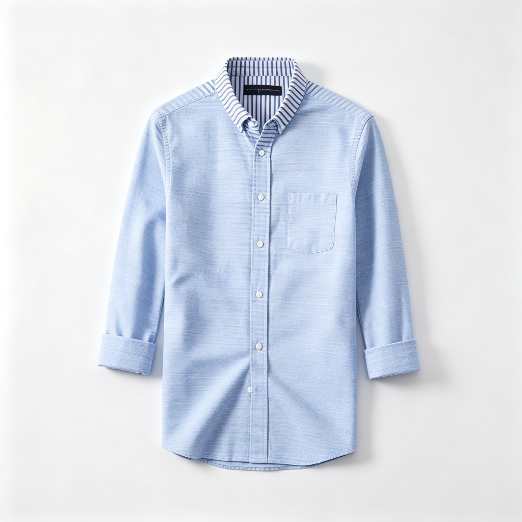 Light Blue Long Sleeve Shirt – Bild 2