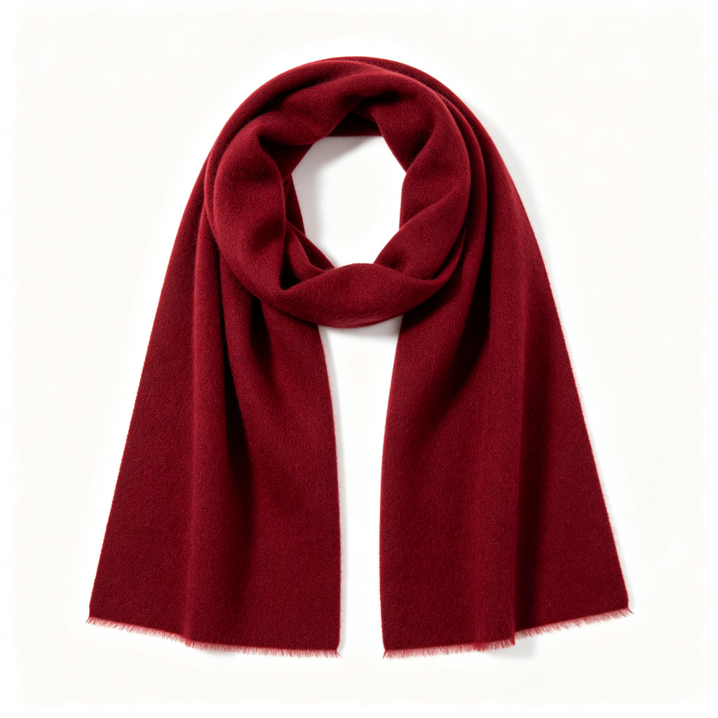 Burgundy Cashmere Scarf – Bild 2