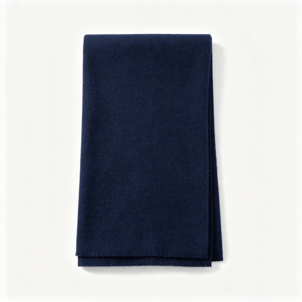 Dark Blue Cashmere Scarf – Bild 2