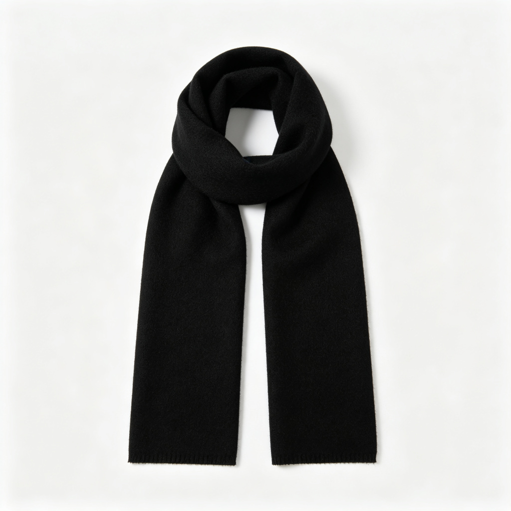 Black Cashmere Scarf – Bild 2