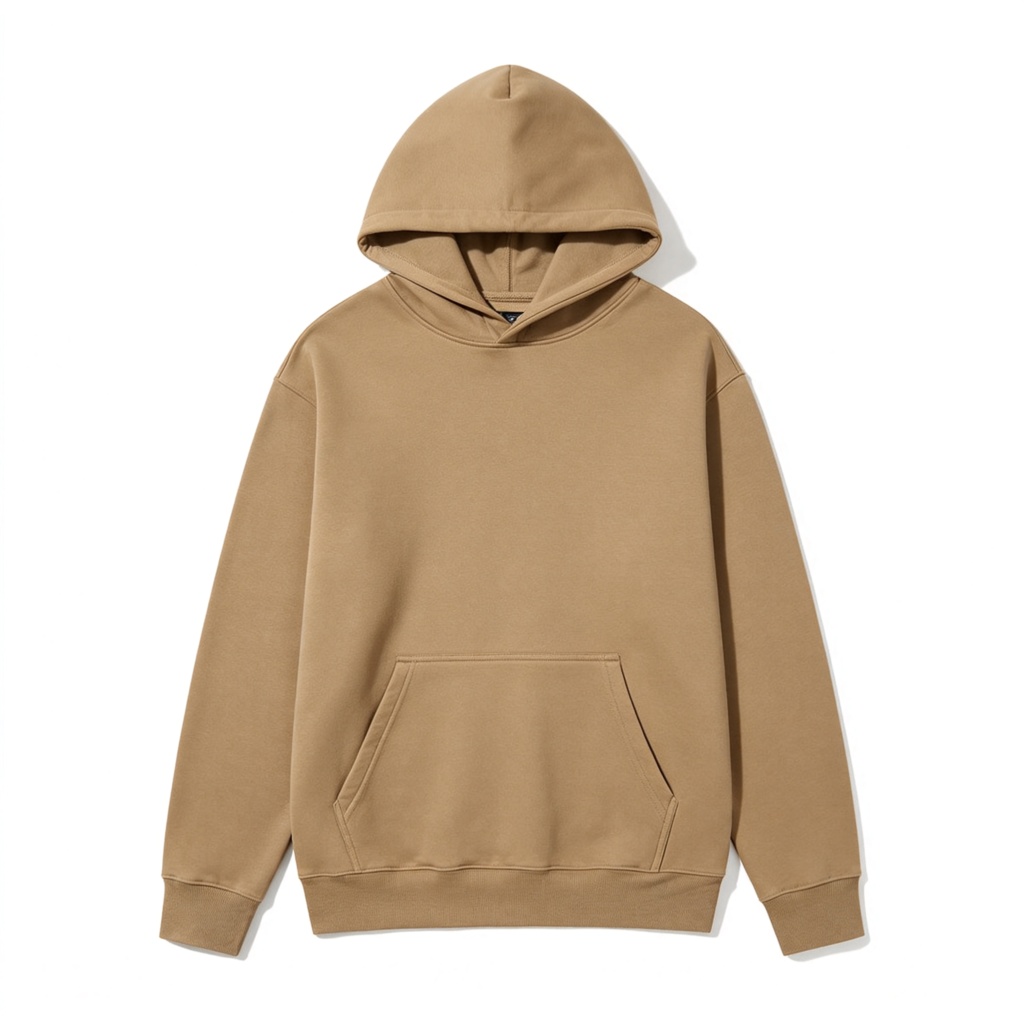 Khaki Hooded Sweatshirt – Bild 2