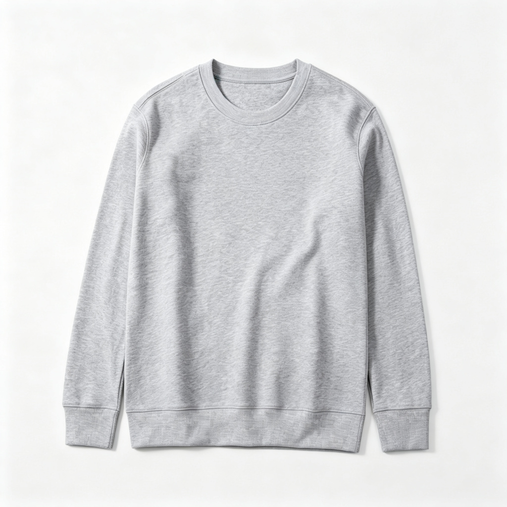 Heather Gray Crew Neck Sweatshirt – Bild 2