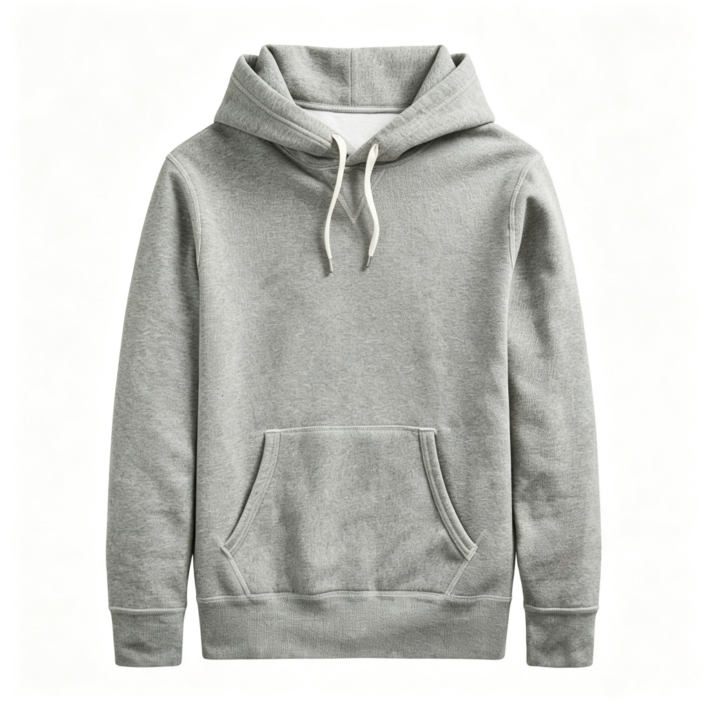 Heather Gray Hooded Sweatshirt – Bild 2