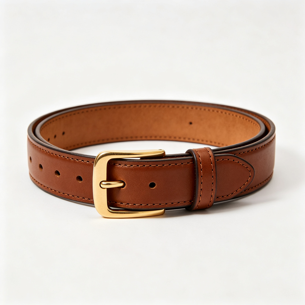 Brown Leather Belt – Bild 2