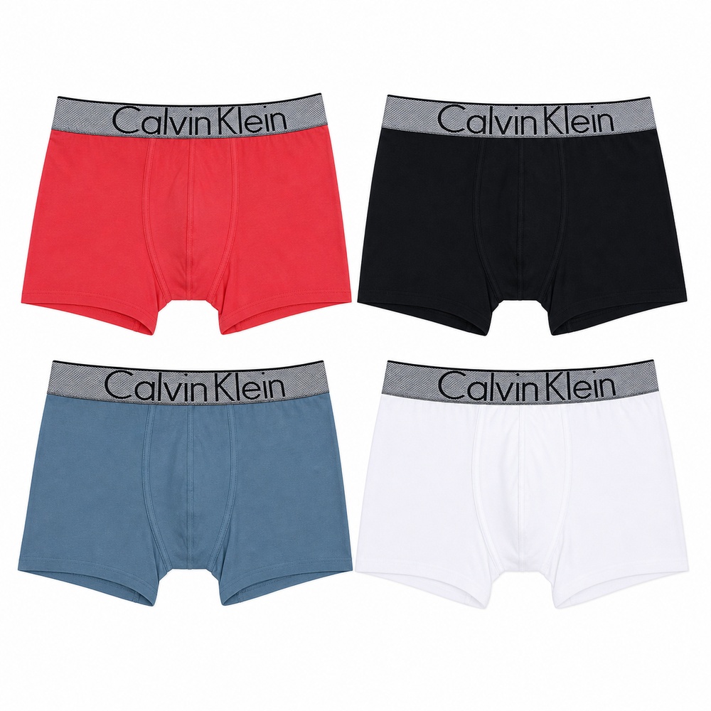 Red Black Blue Gray And White Four Pack Boxer Briefs – Bild 2