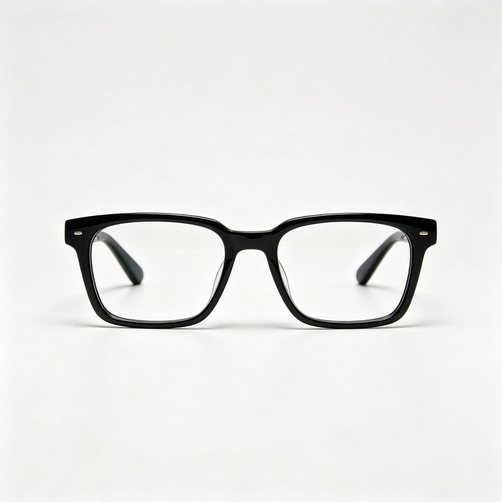 Black Acetate Rectangular Optical Glasses – Bild 2