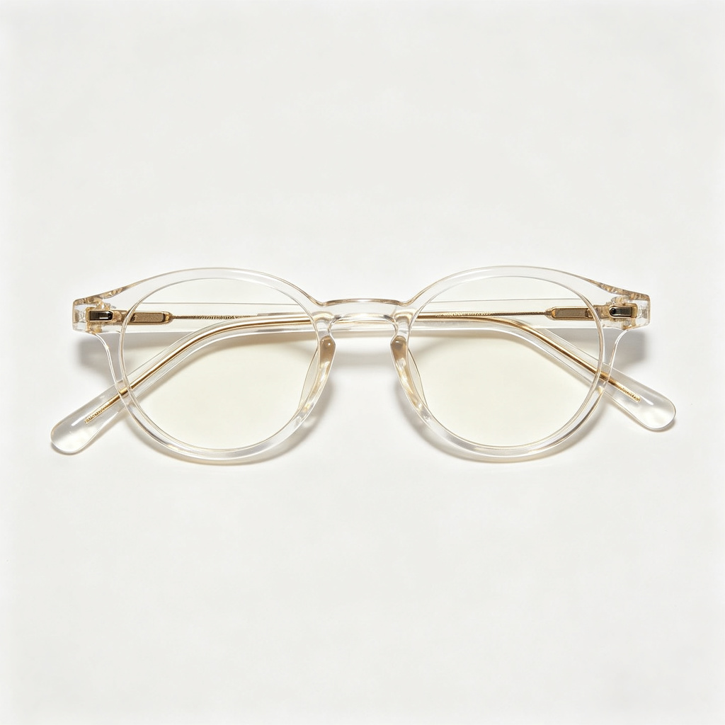 Clear Round Frame Optical Glasses – Bild 2