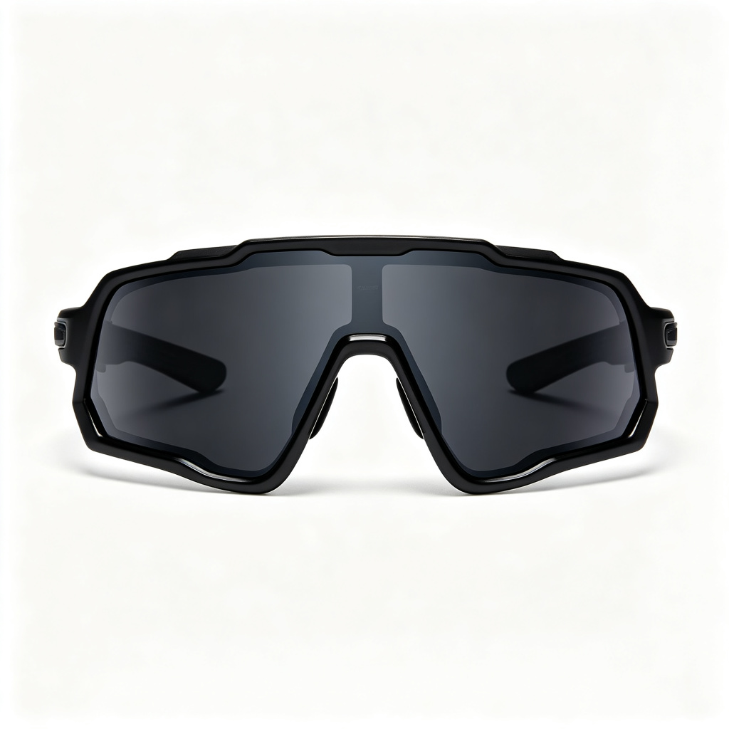 Black Sports Wrap Sunglasses – Bild 2