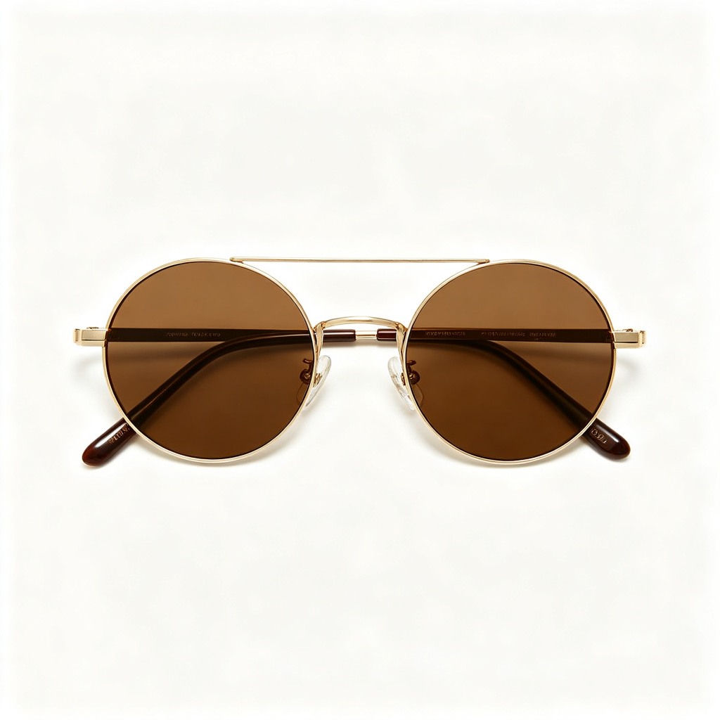 Vintage Round Metal Frame Sunglasses – Bild 2