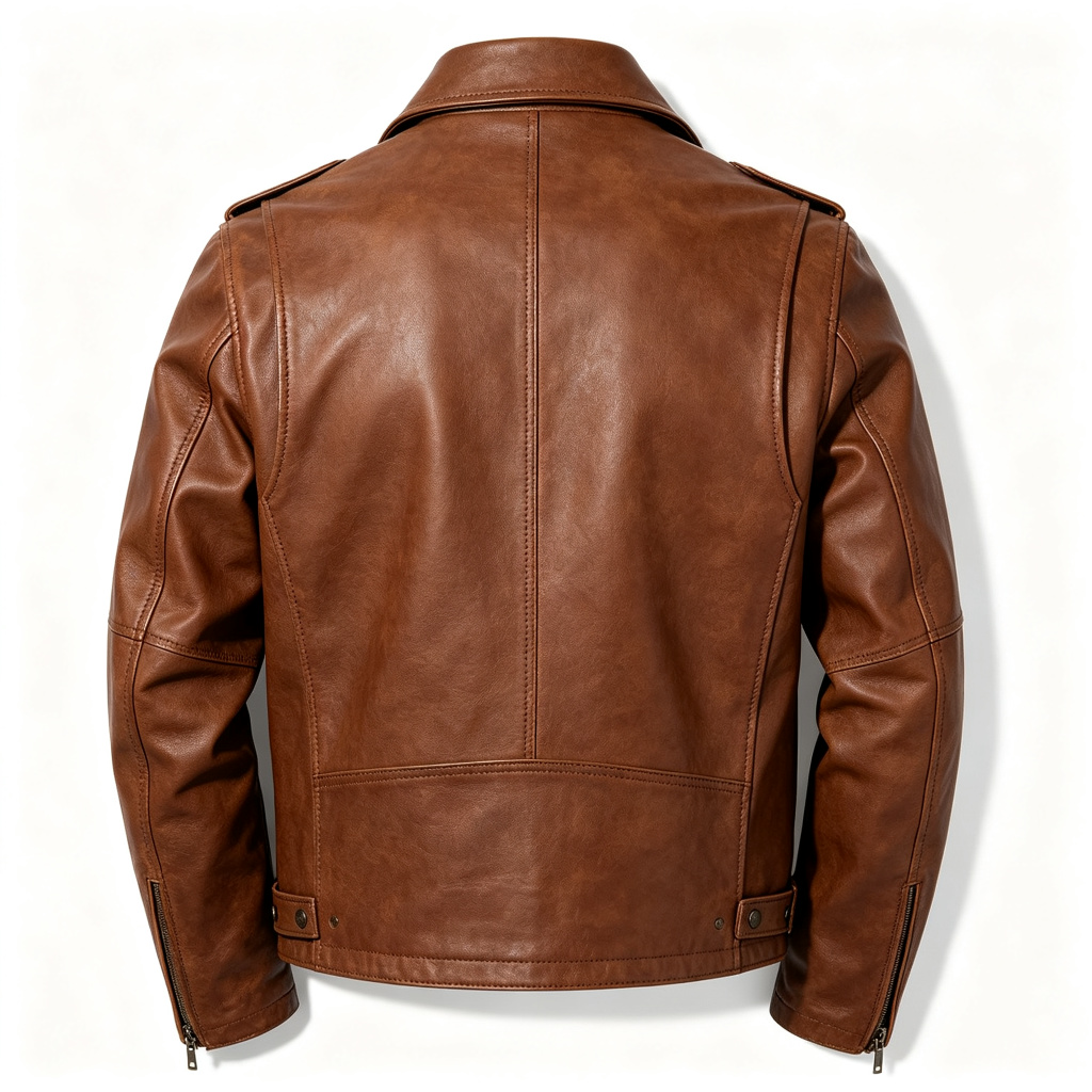 Brown Leather Jacket – Bild 3