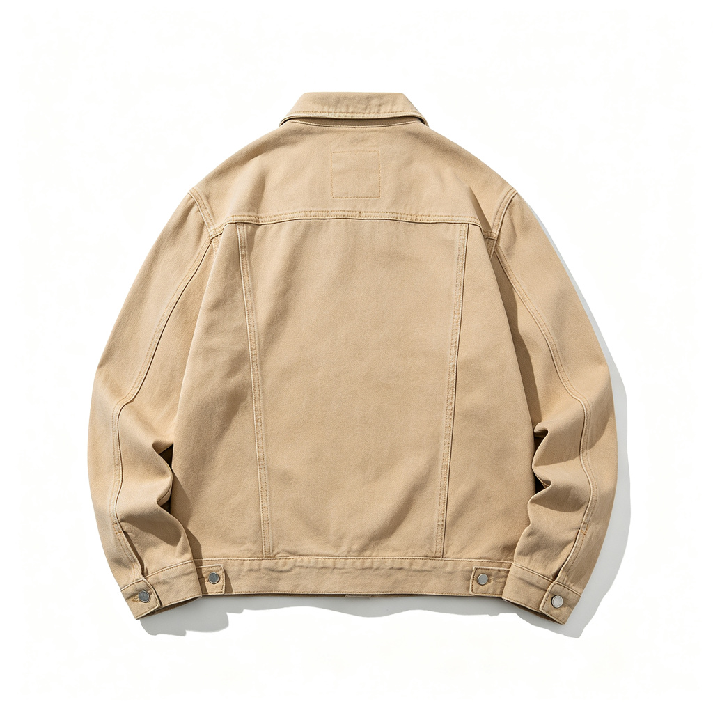 Khaki Denim Jacket – Bild 3