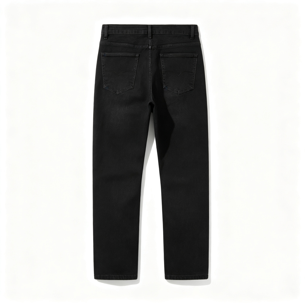 Black Straight Leg Jeans – Bild 3