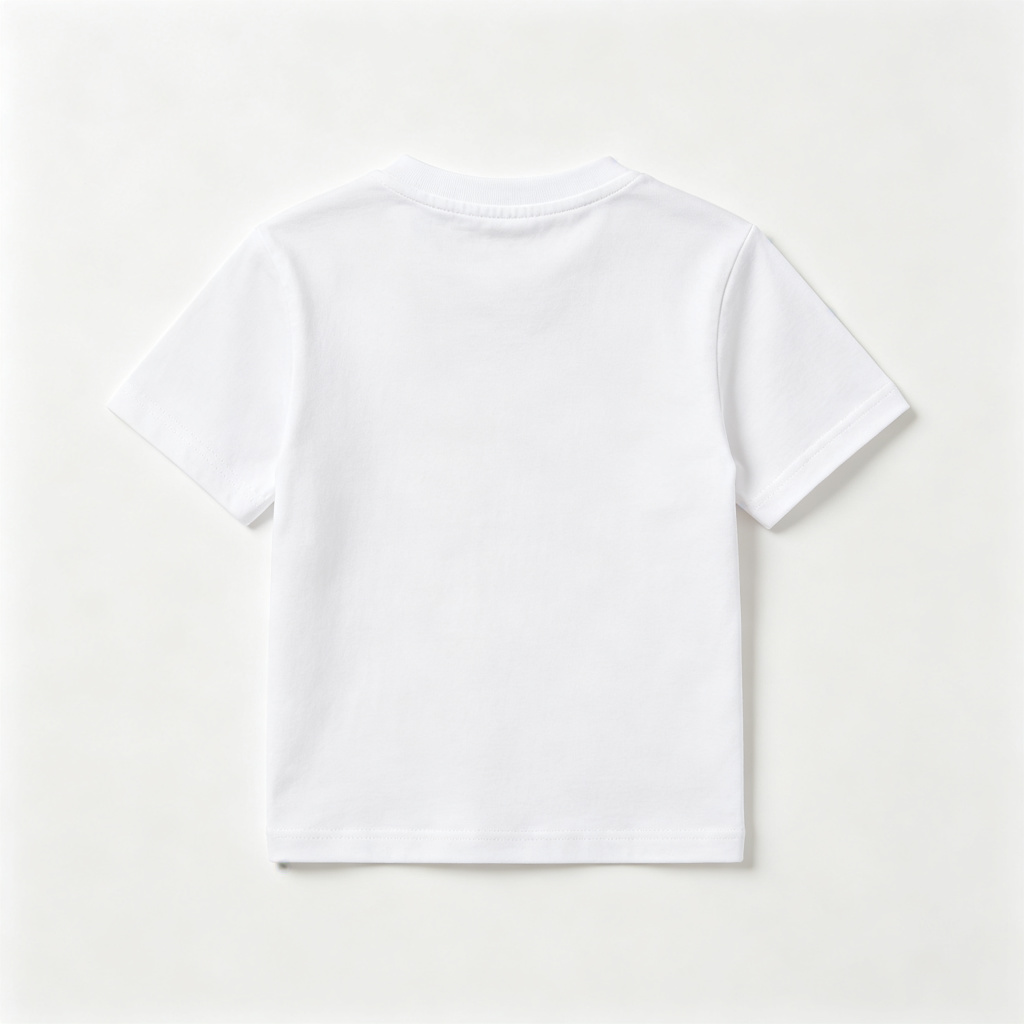 White Cute Bear Print Kids T-Shirt – Bild 3
