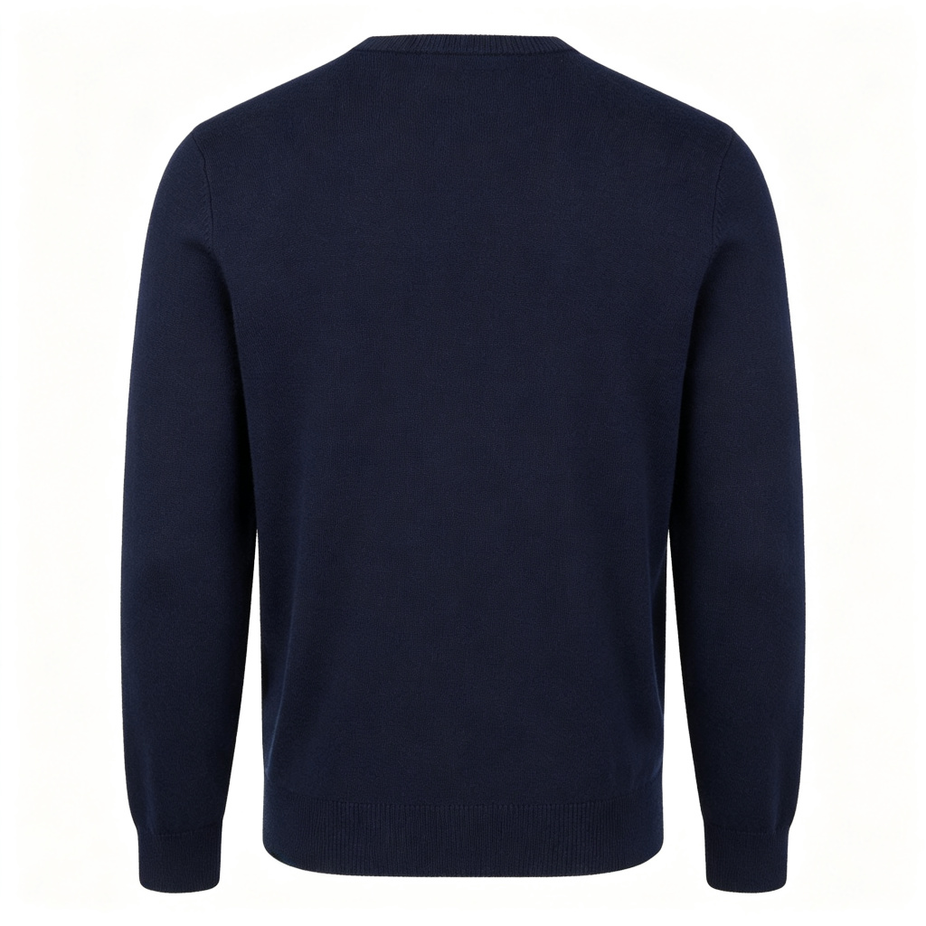 Navy Crew Neck Knit Sweater – Bild 3