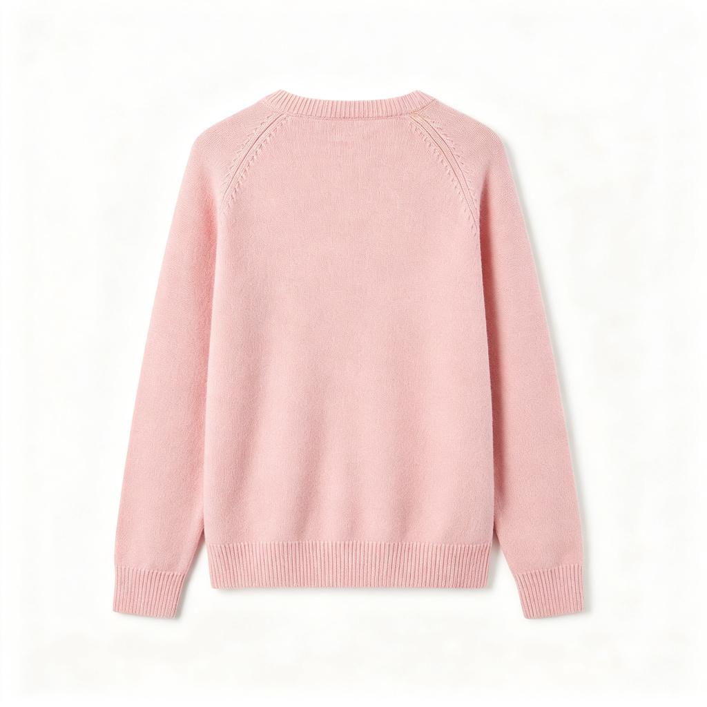 Pink Crew Neck Knit Sweater – Bild 3