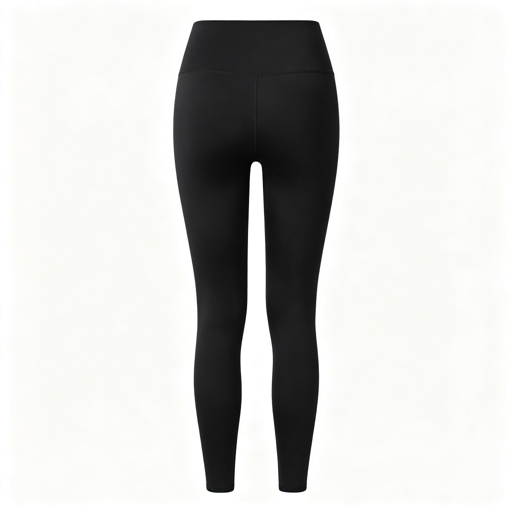 Black High Waist Yoga Leggings – Bild 3