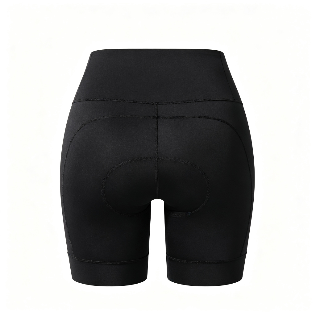 Black High Waist Biker Shorts – Bild 3