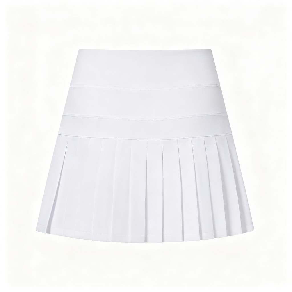 White Pleated Tennis Skirt – Bild 3
