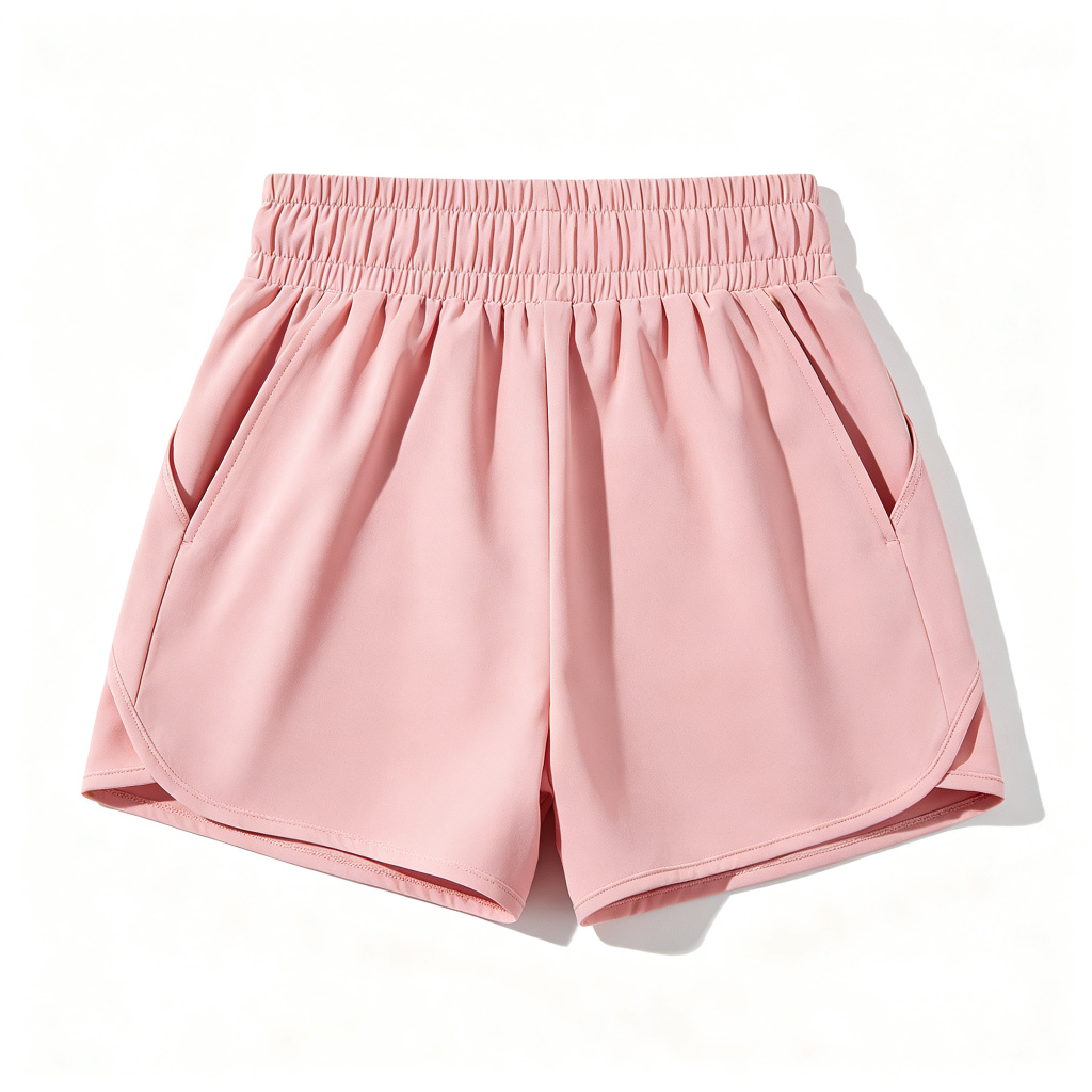 Pink High Waist Athletic Shorts – Bild 3
