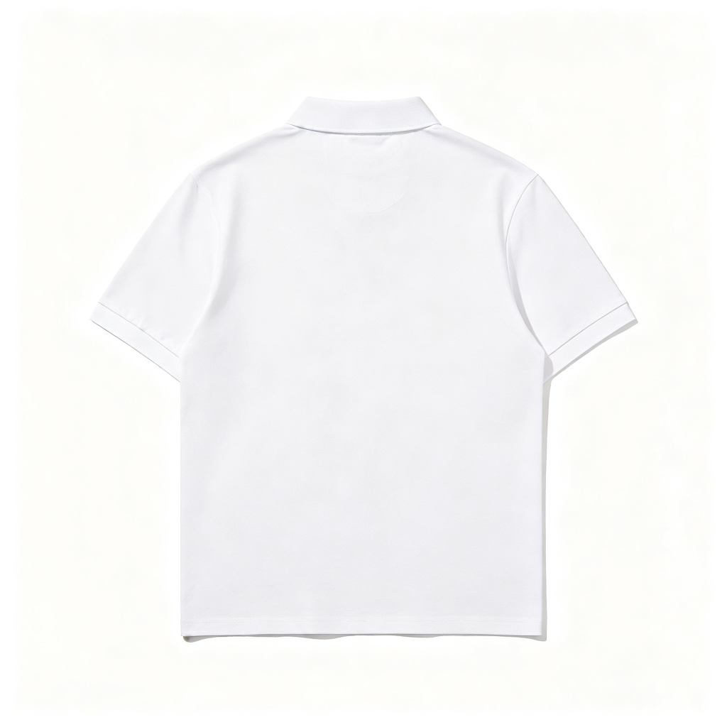 White Classic Short Sleeve Polo Shirt – Bild 3
