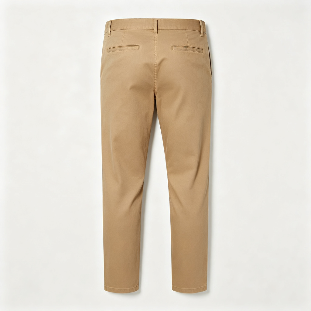 Khaki Straight Leg Chino Pants – Bild 3