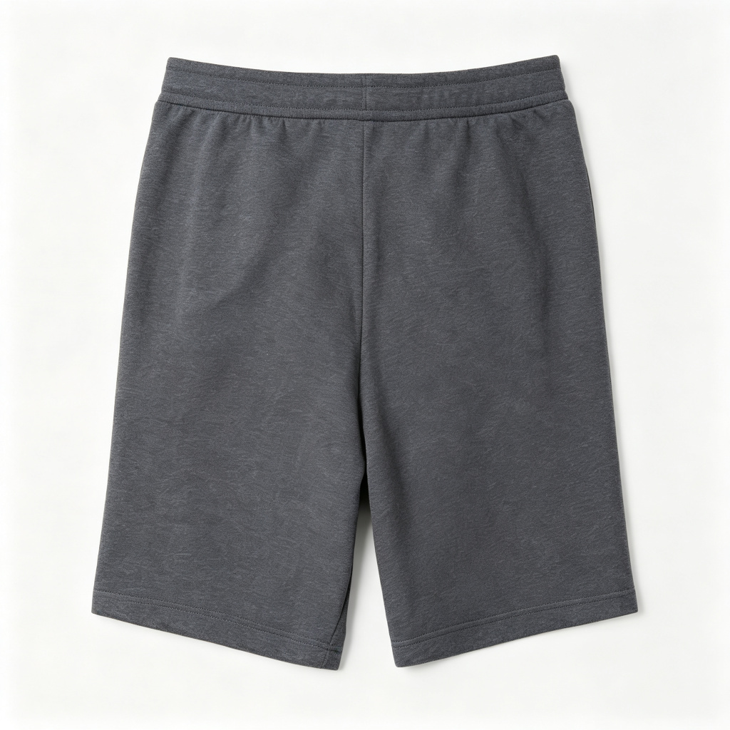 Dark Gray Cotton Casual Shorts – Bild 3