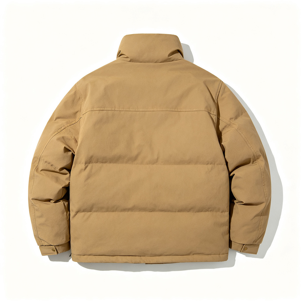 Khaki Utility Down Jacket – Bild 3
