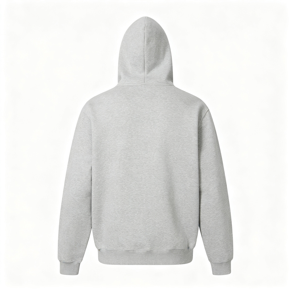 Light Gray Hooded Sweatshirt – Bild 3