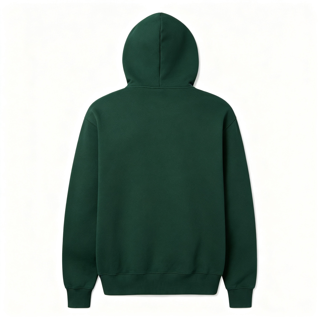Dark Green Hooded Sweatshirt – Bild 3