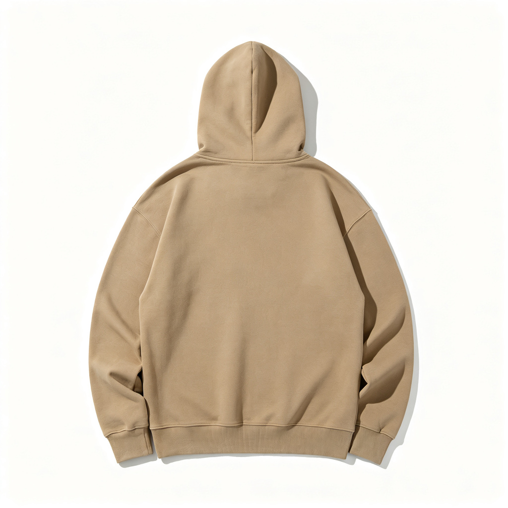 Khaki Hooded Sweatshirt – Bild 3