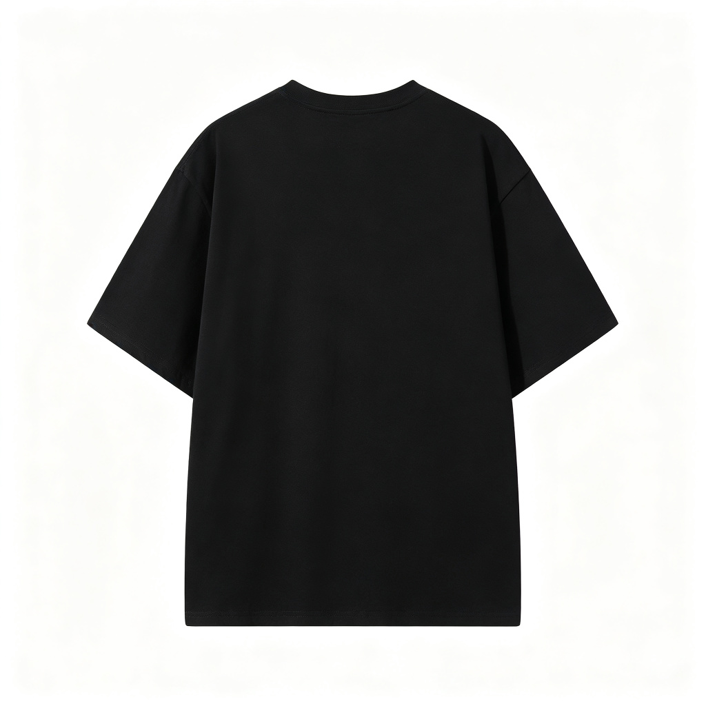 Black Smiley Face Graphic Oversized T-Shirt – Bild 3