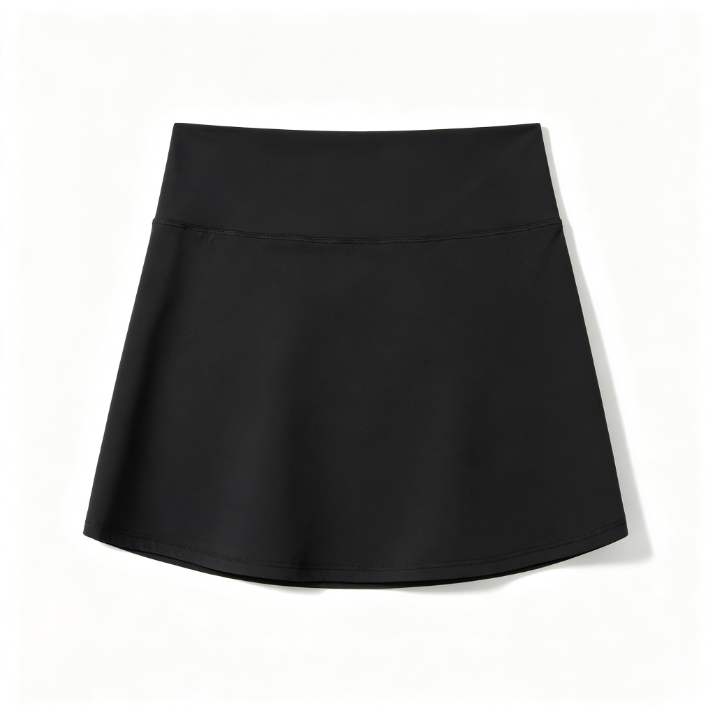 Black High Waist A-Line Athletic Skort – Bild 3