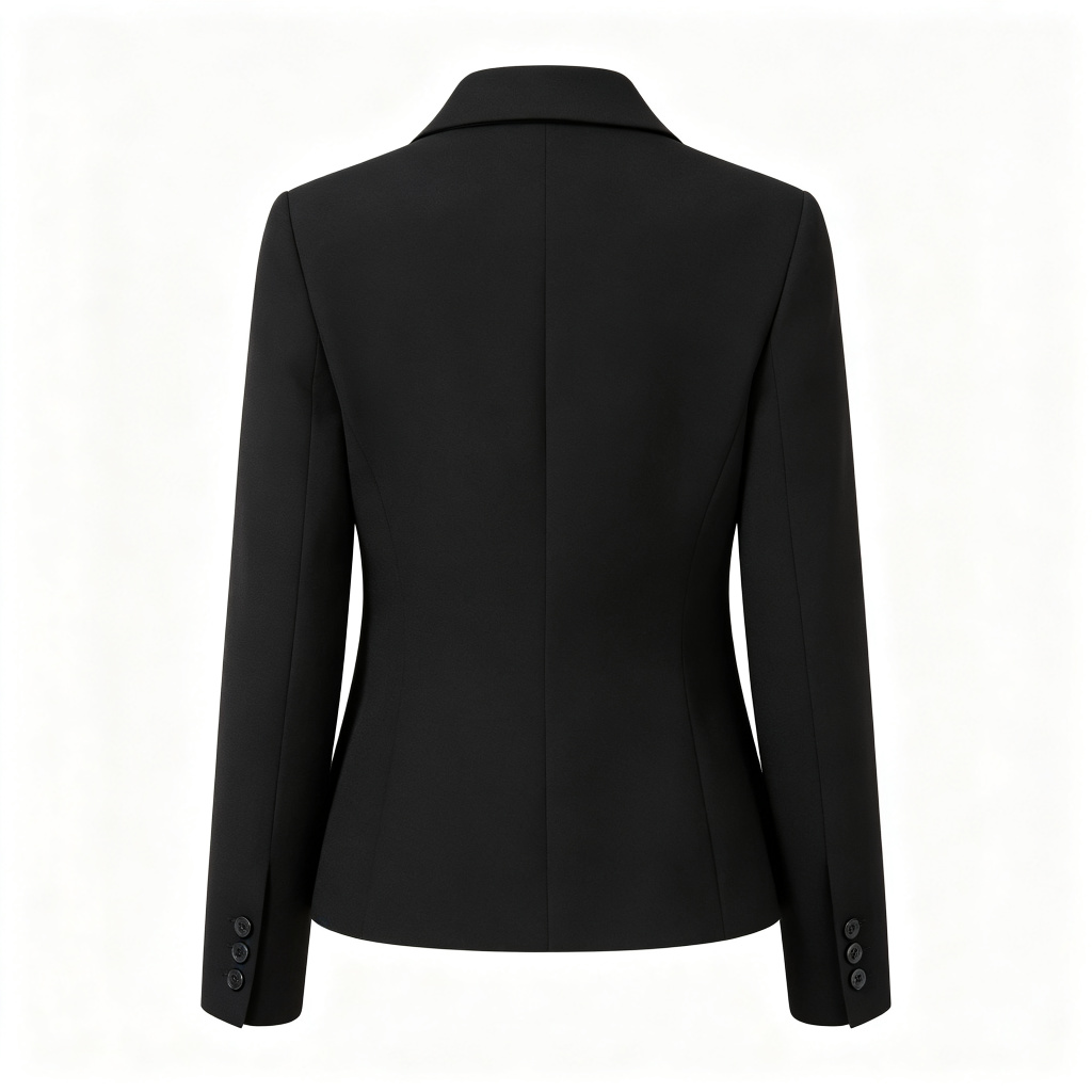 Black Fitted Blazer Jacket – Bild 3