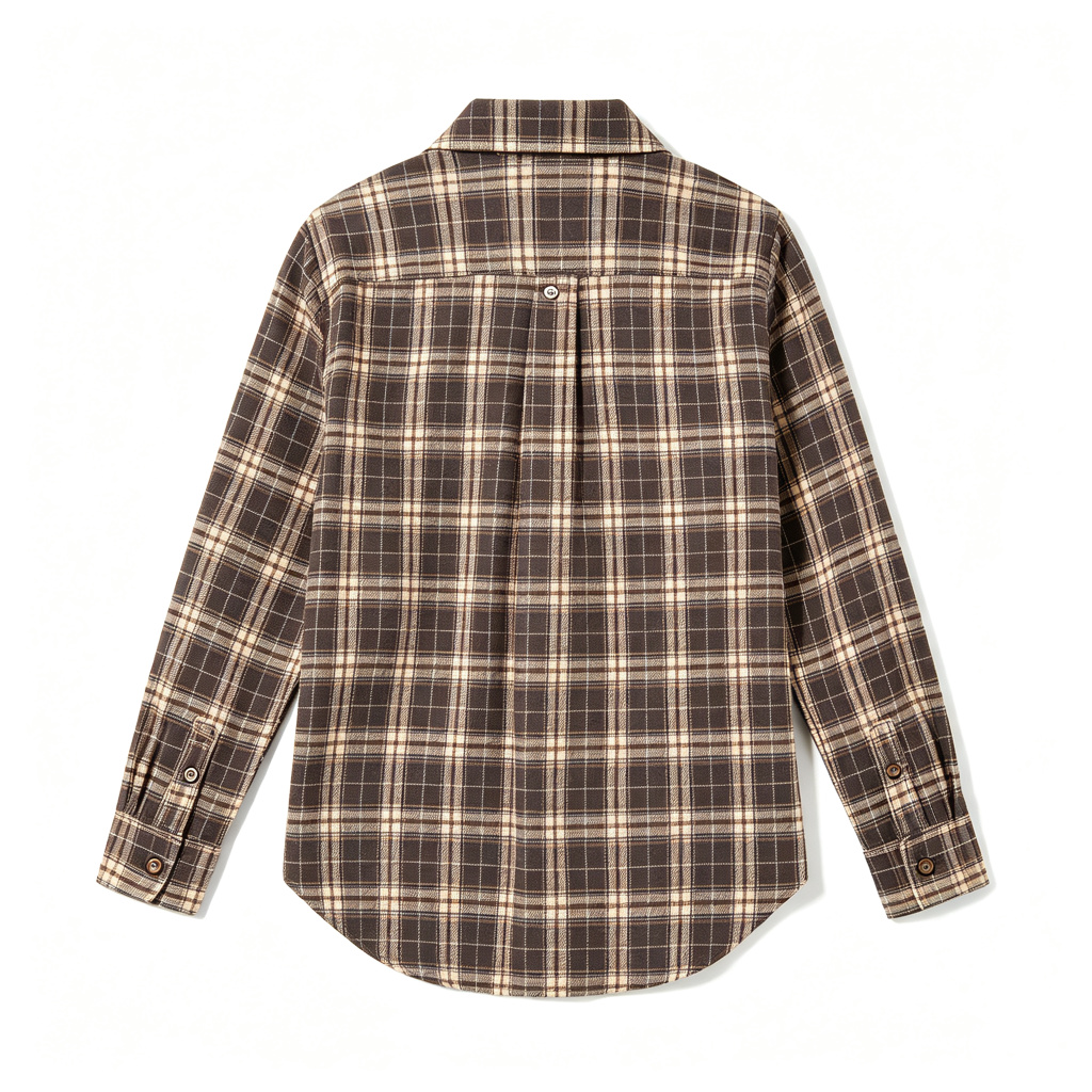 Plaid Long Sleeve Button Shirt – Bild 3