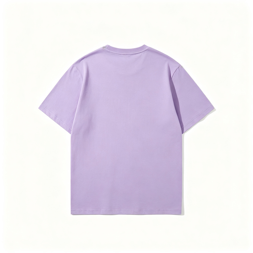 Lavender Crew Neck Short Sleeve T-Shirt – Bild 3