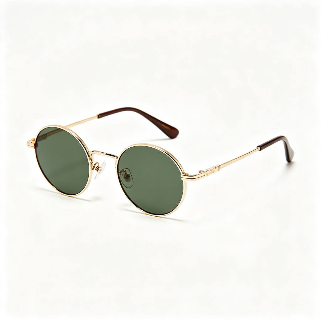 Vintage Round Metal Frame Sunglasses – Bild 3