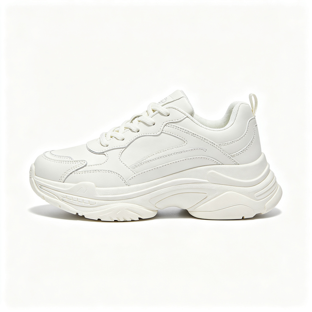 White Platform Chunky Sneakers – Bild 3