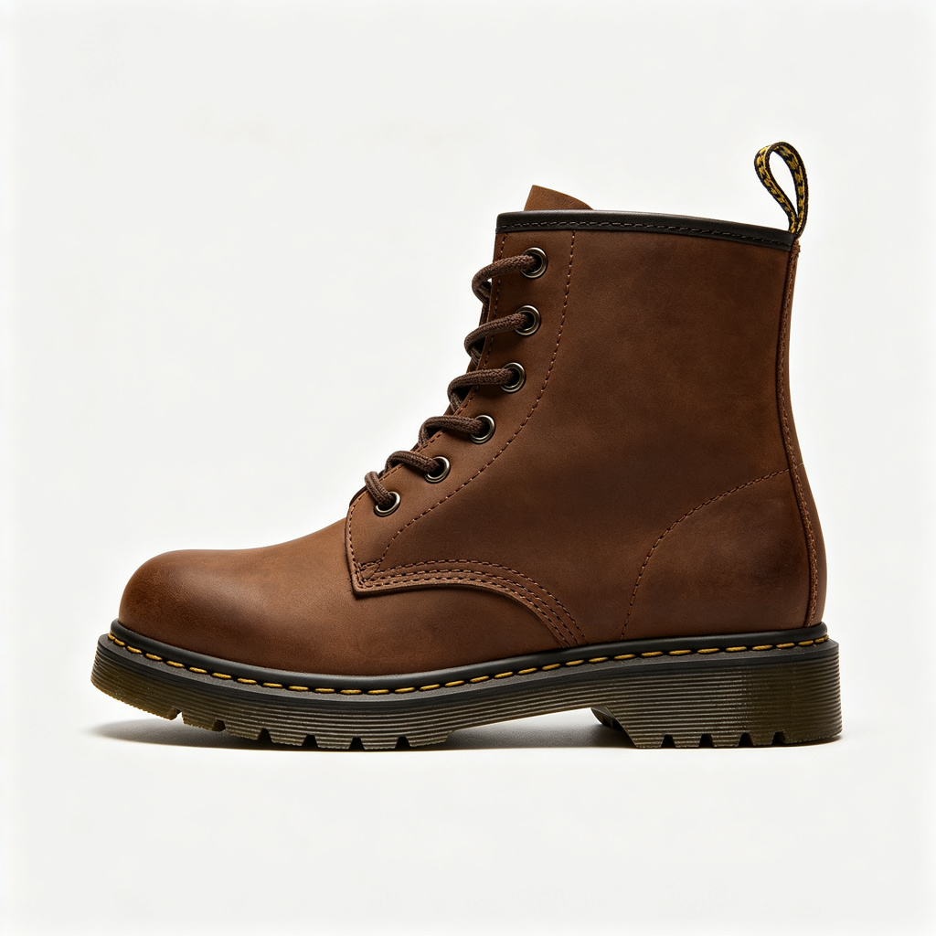 Brown Combat Boots – Bild 3