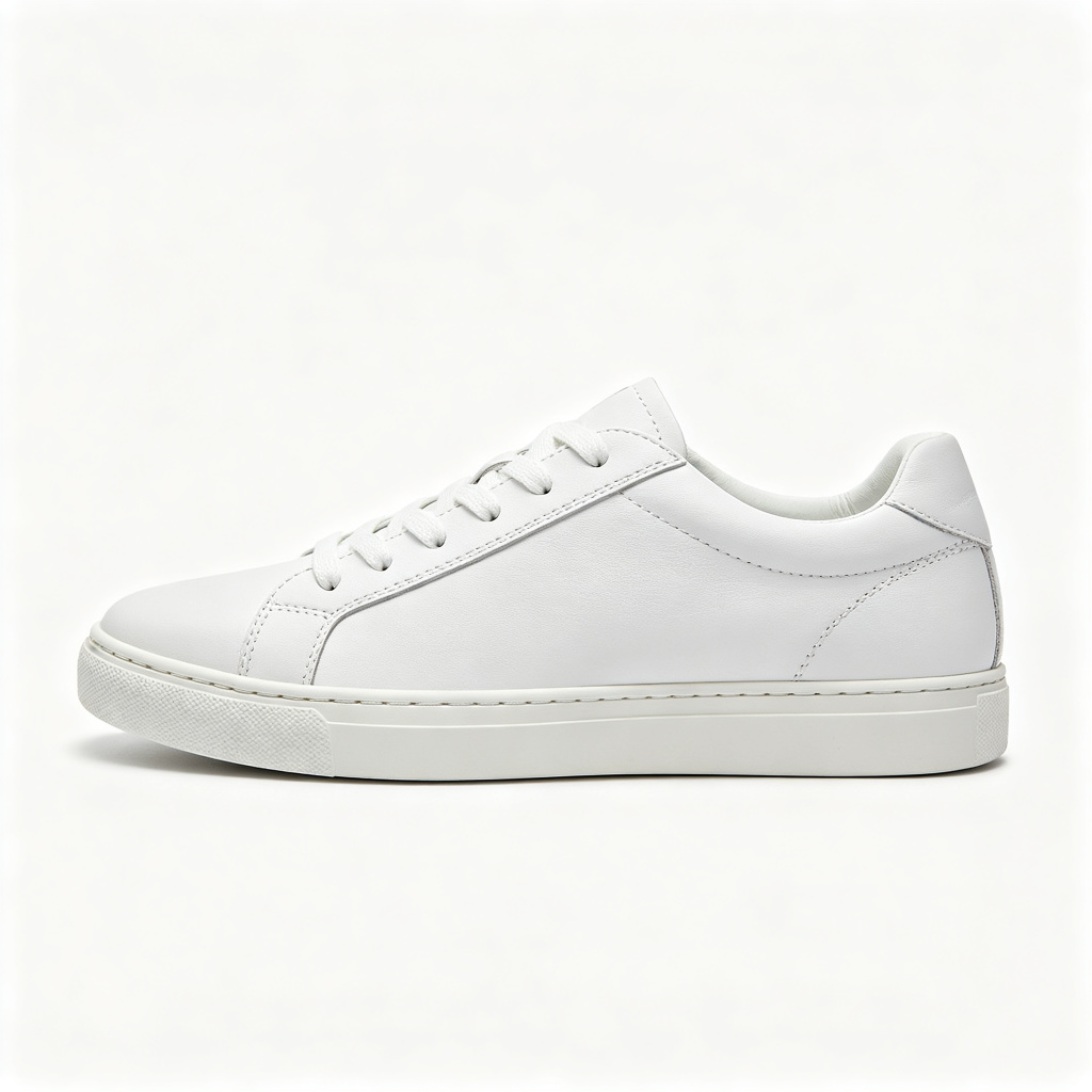 White Leather Shoes – Bild 3