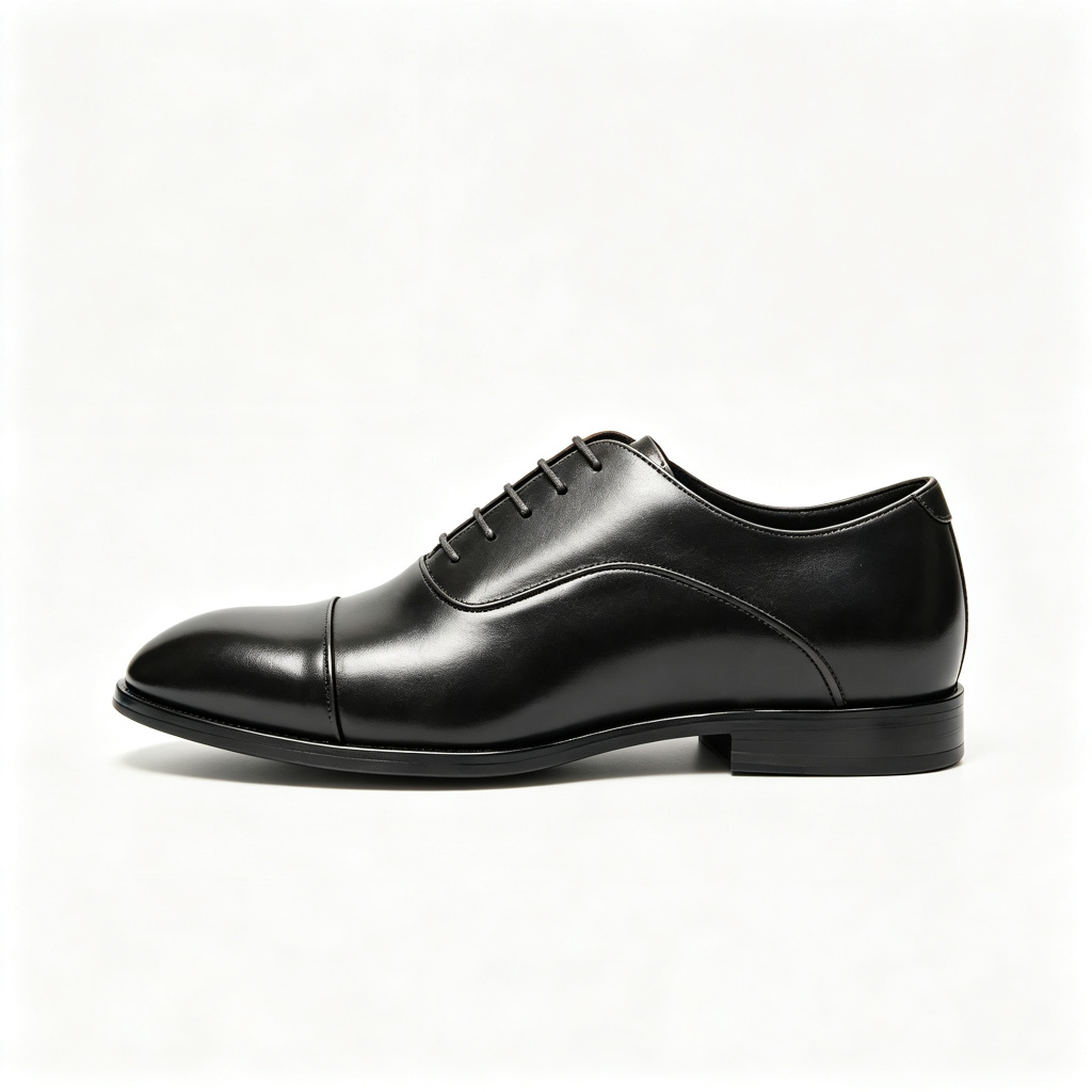 Black Lace Up Oxford Shoes – Bild 3