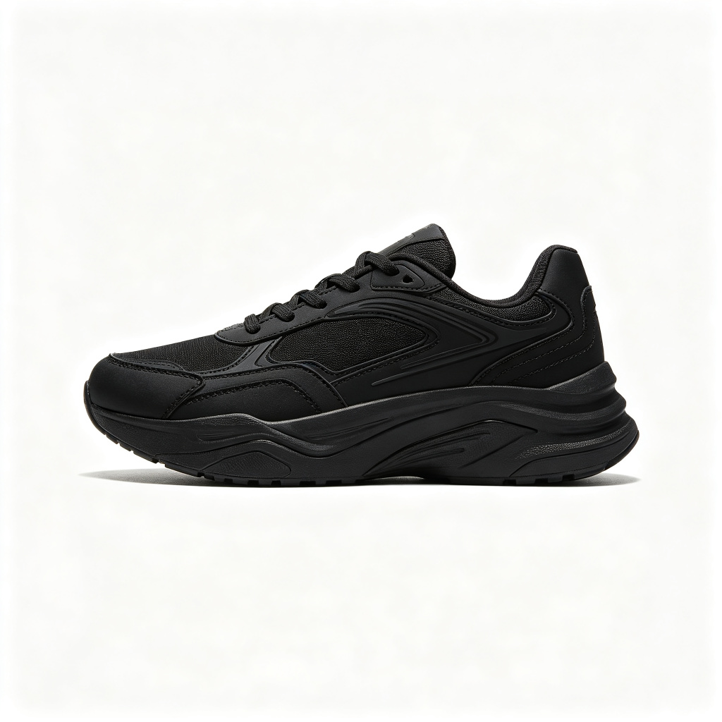 Black Athletic Casual Sneakers – Bild 3