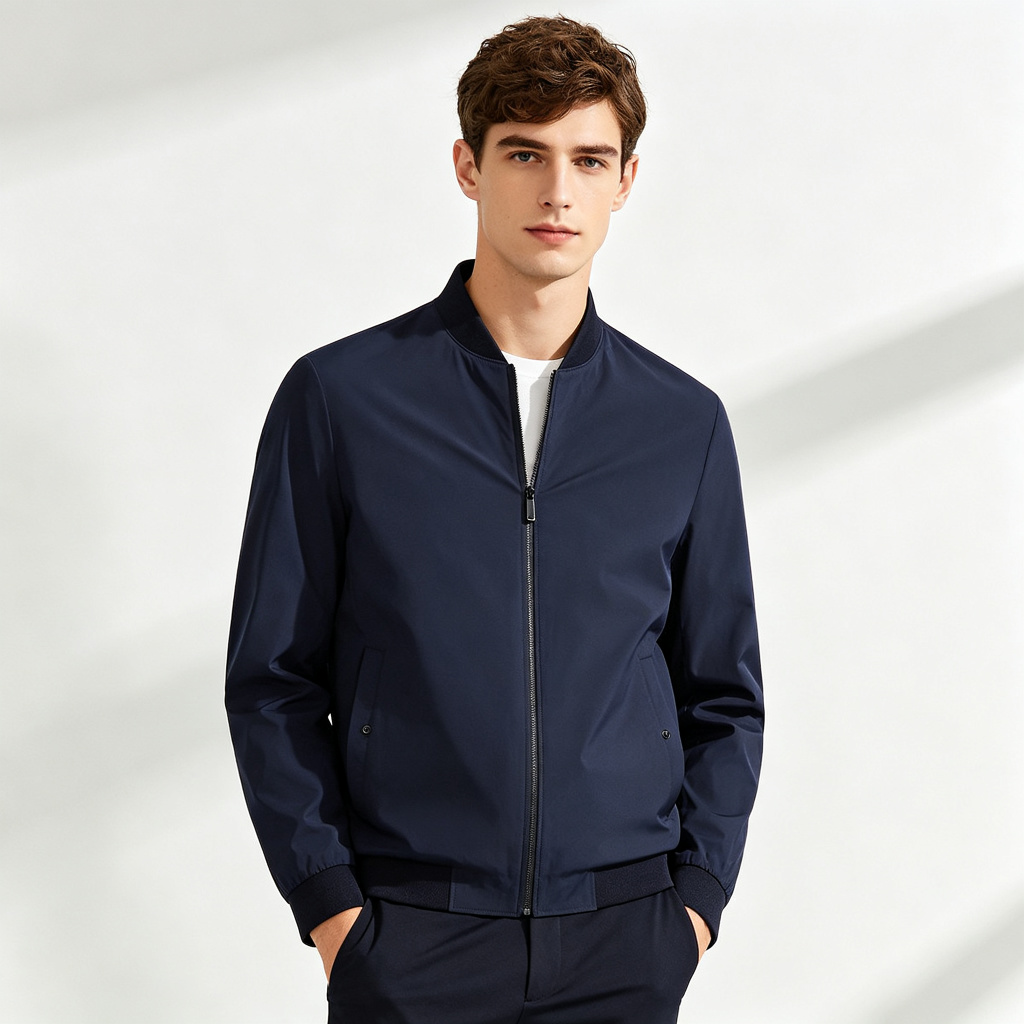Dark Blue Casual Jacket – Bild 4