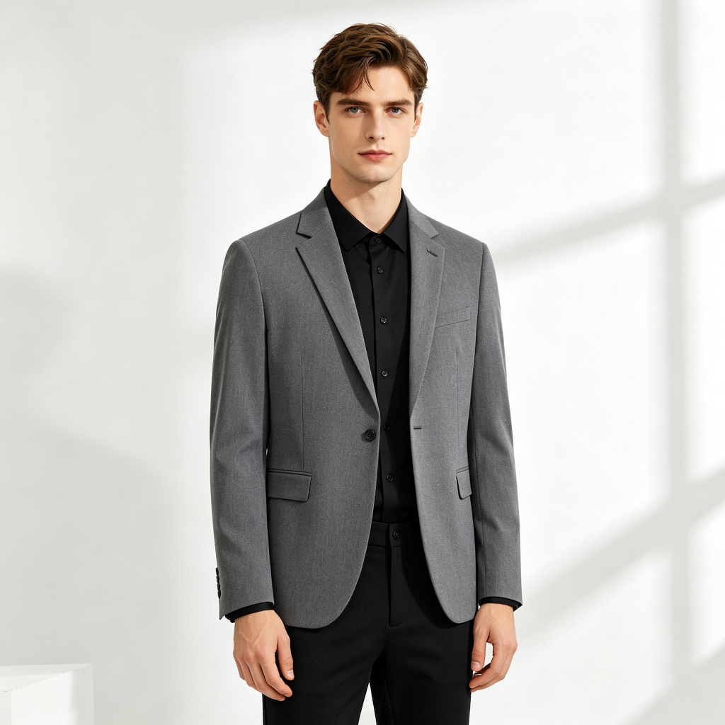 Gray Business Jacket – Bild 4