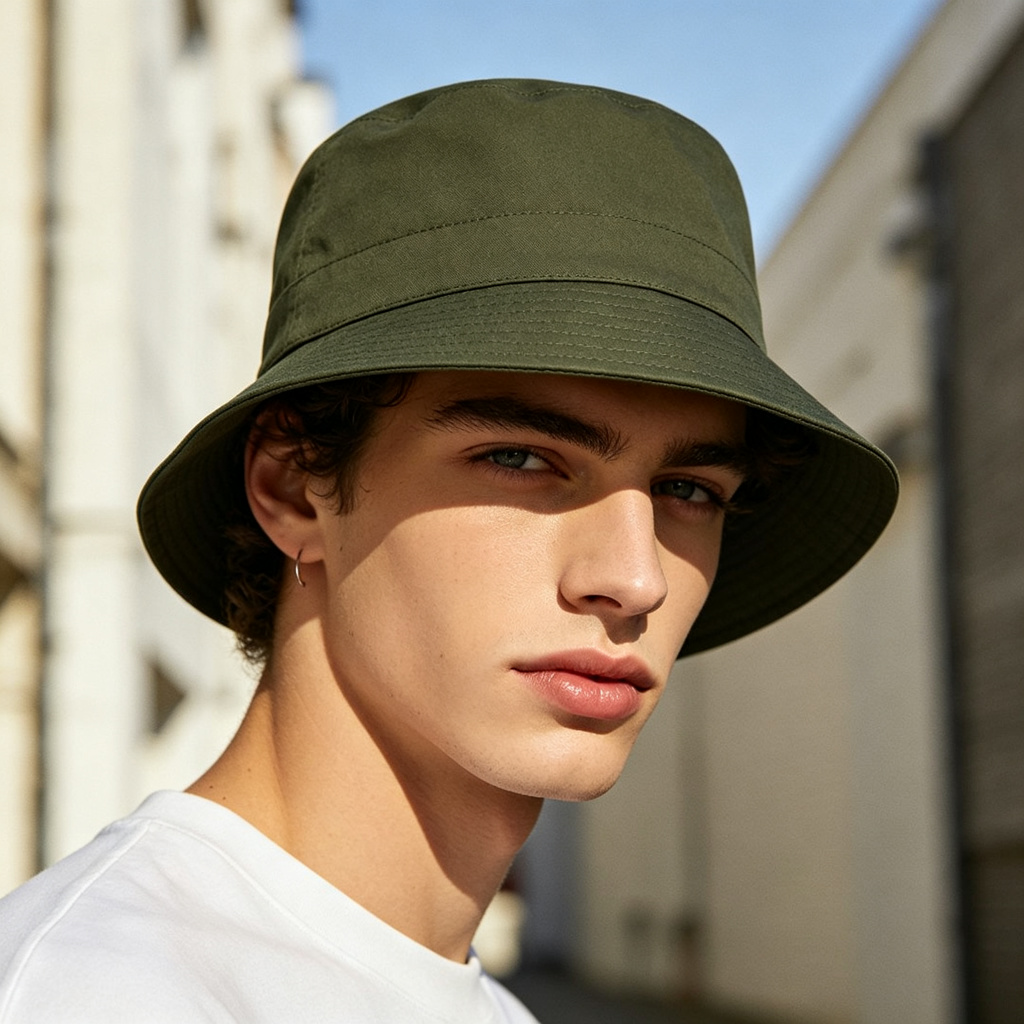 Dark Green Bucket Hat – Bild 3