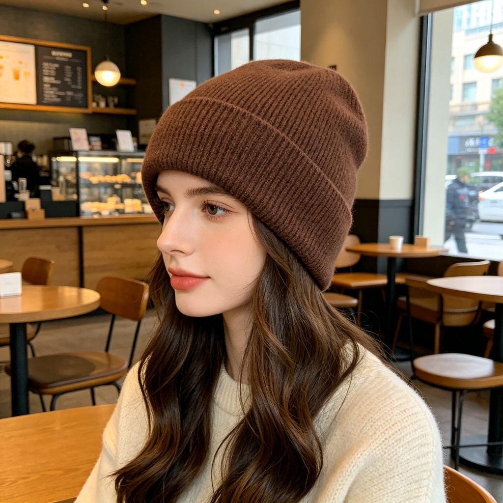 Coffee Knit Beanie – Bild 3