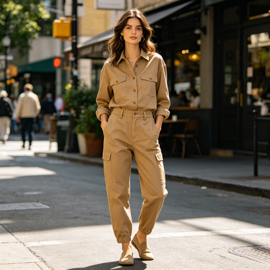 Khaki Cargo Pants – Bild 4