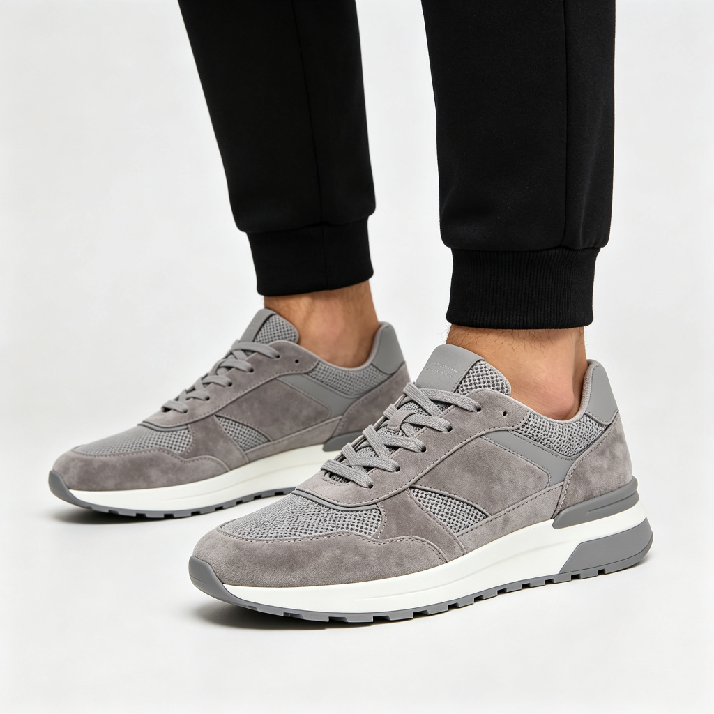 Gray Casual Sneakers – Bild 4
